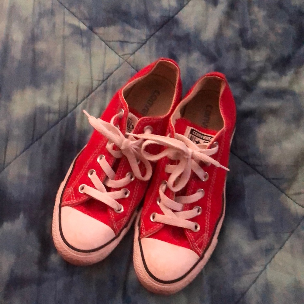 Red Low Cut Converse